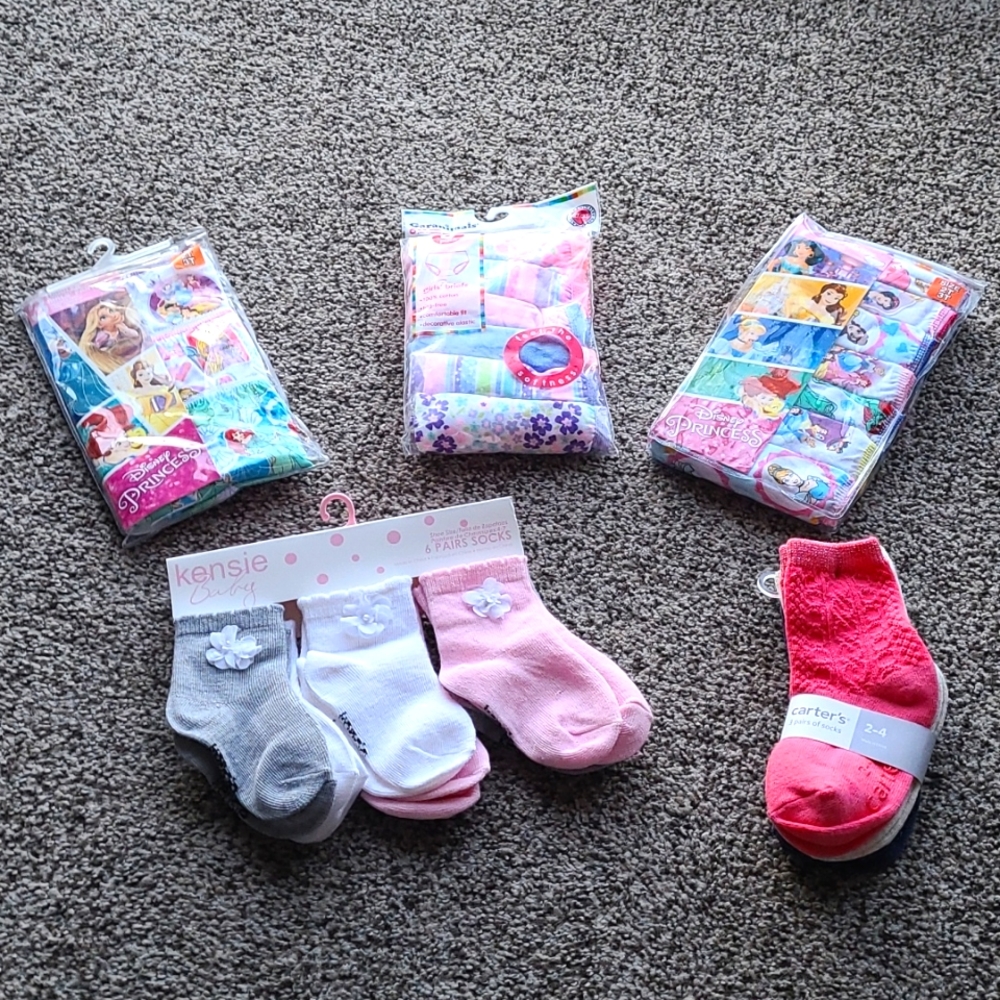 2t/3t girls socks and underwear
